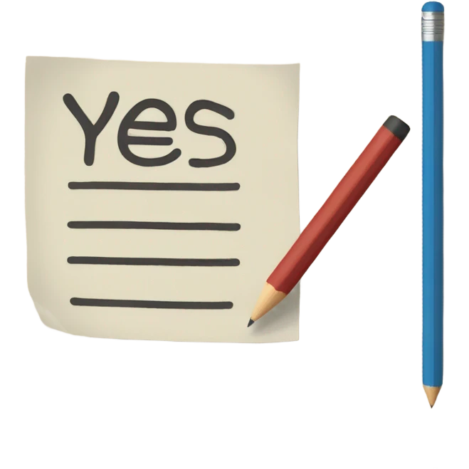 Do you like me check yes or no  emoji