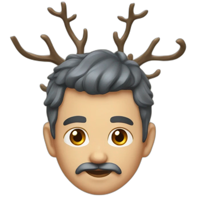 renne sur le père noel emoji