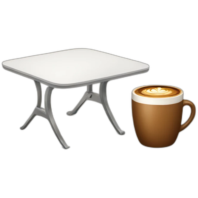 table and cofee emoji