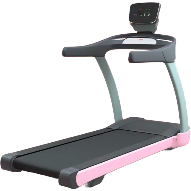 Pastel pink treadmill emoji