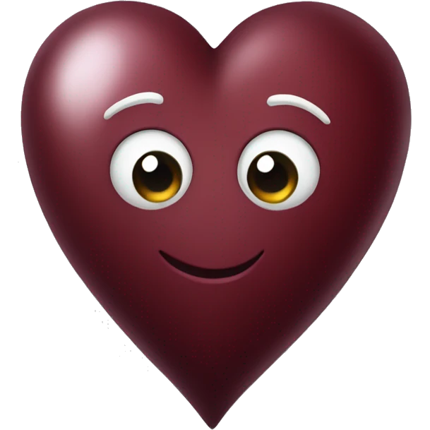 wine red heart emoji