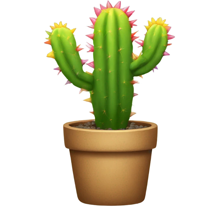Rainbow cactus  emoji
