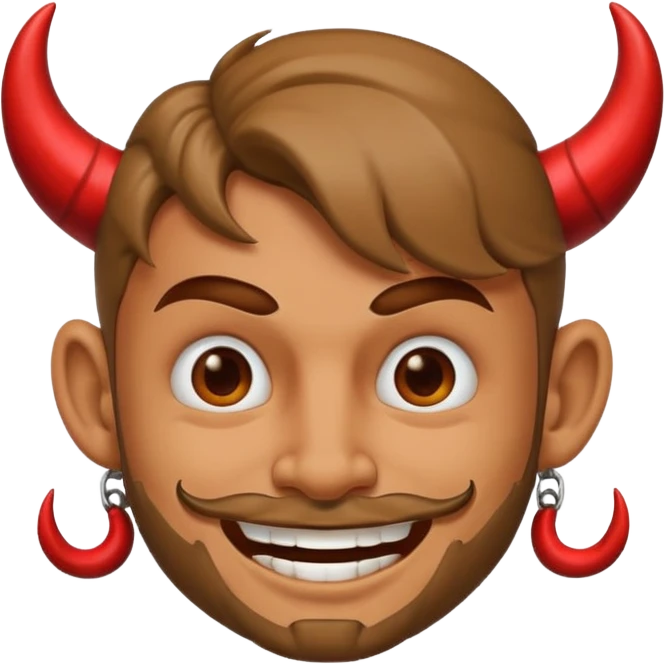 Emoji de bandido con diablito  emoji