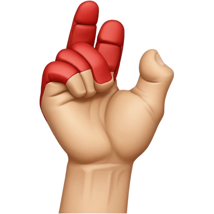 rear of veiny fist backview emoji