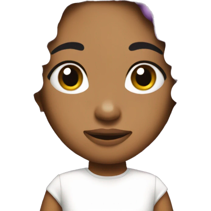 Cabello morado emoji