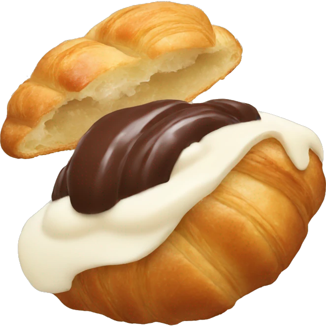 Chocolate croissant  emoji
