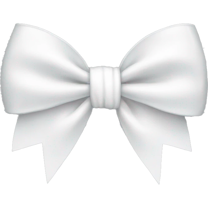 White bow emoji