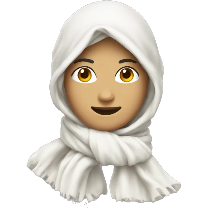white scarf  emoji