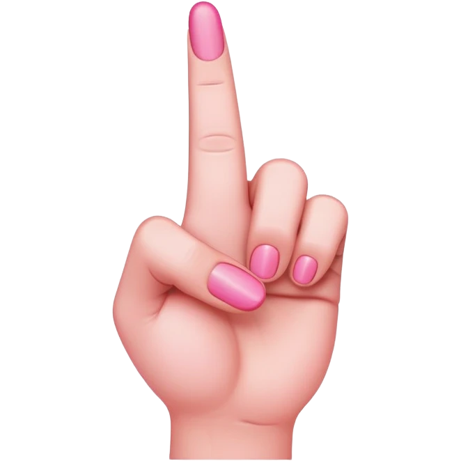 Pink middle finger  emoji