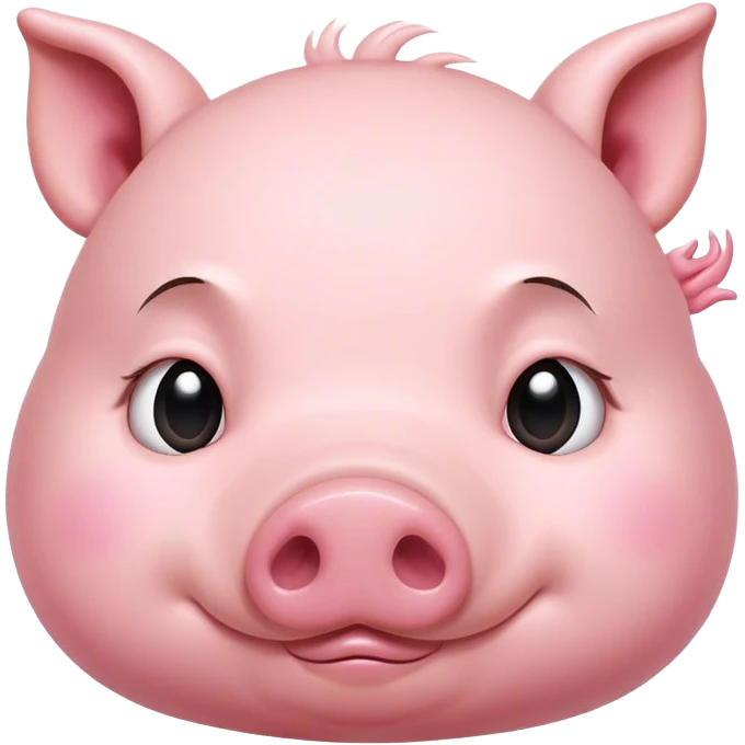 A sleepy little cute pig emoji