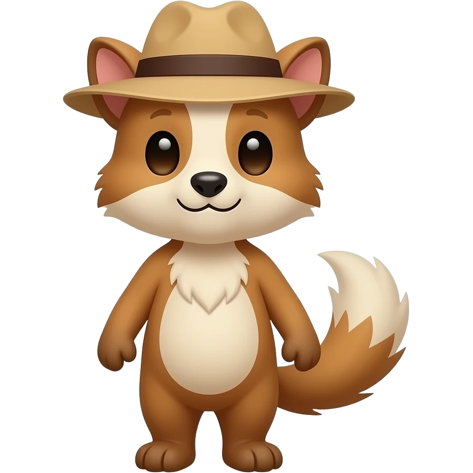 animals with hat emoji