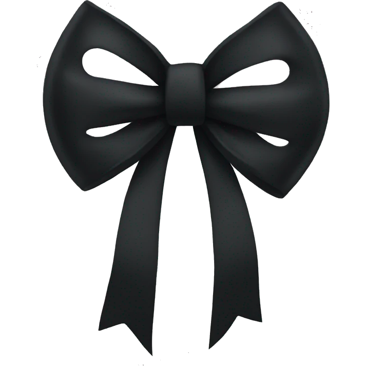 Black bow emoji