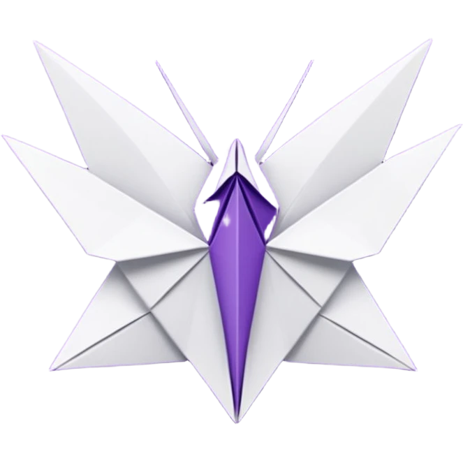 Glitter Purple and White Coringa Card emoji