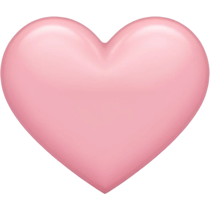 pastel pink heart emoji