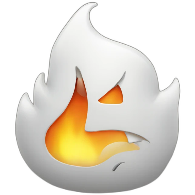 Angry flame emoji