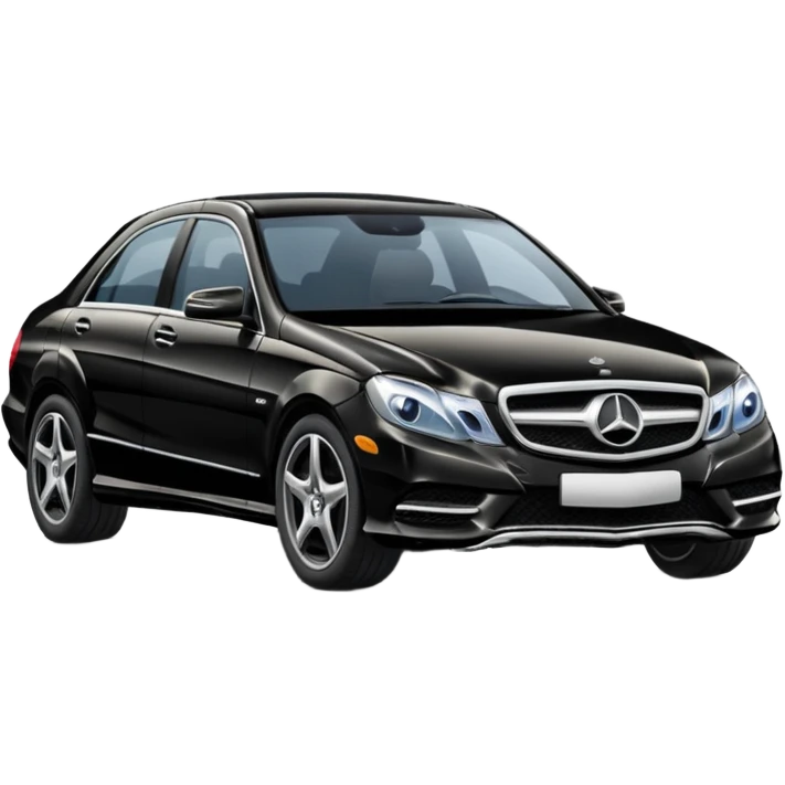 fancy Benz car driving towards right side emoji