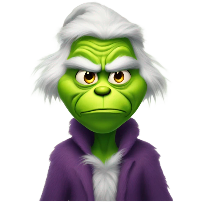Evil Grinch rubbing hands together emoji