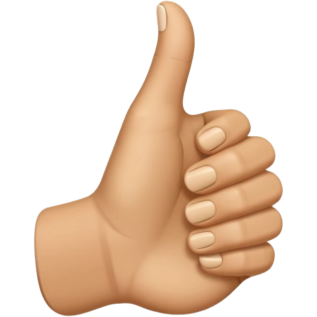 Daumen der nach rechts zeigt mit einem Finger  emoji