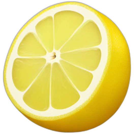 lemon with a smile emoji