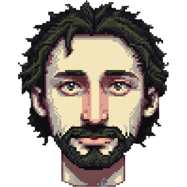 hairy man with a crooked nose emoji