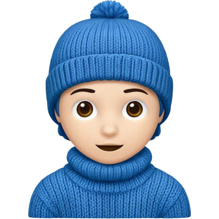Blue beanie emoji