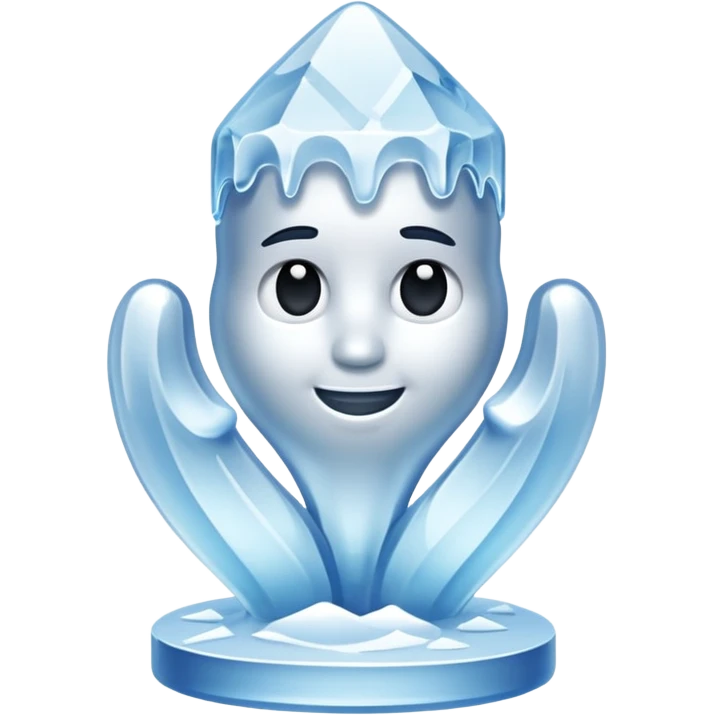 full  ice sculpture emoji