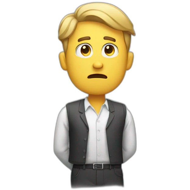 man shrugging his shoulders emoji