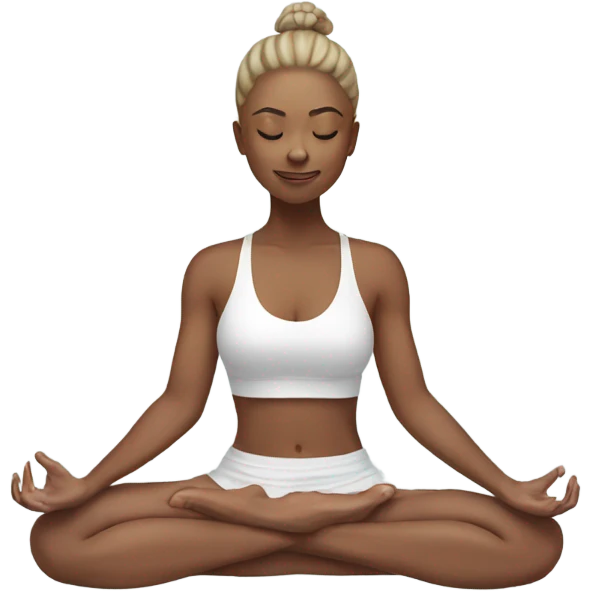 Me doing yoga emoji