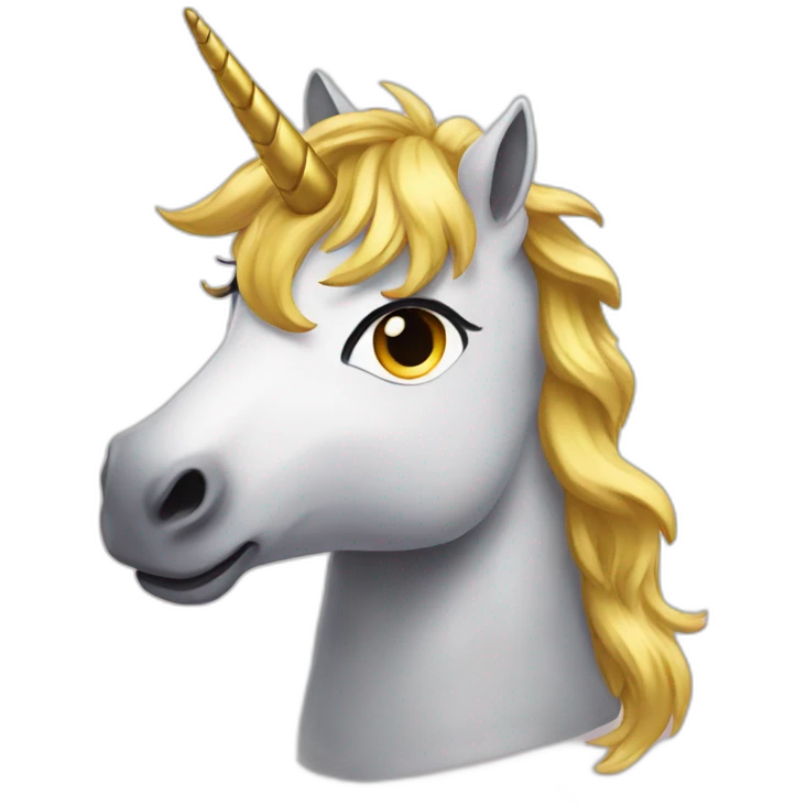 unicornio dorado emoji