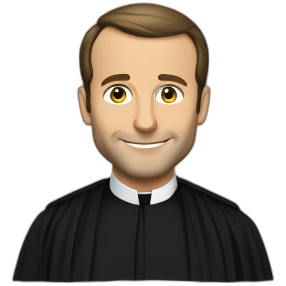 emmanuel macron wear abaya emoji