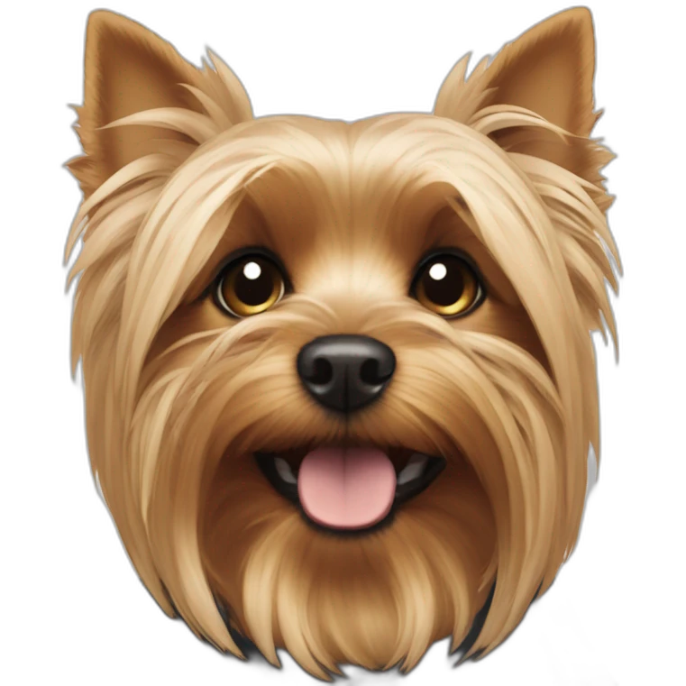dog-yorkshire-terrier-batman-point-ears-down emoji