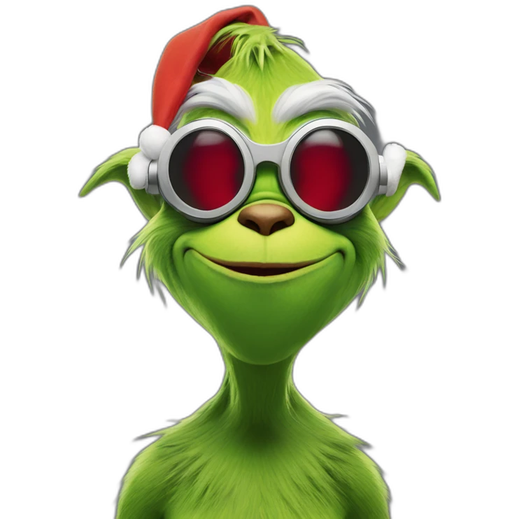 Grinch in vr headset full body emoji