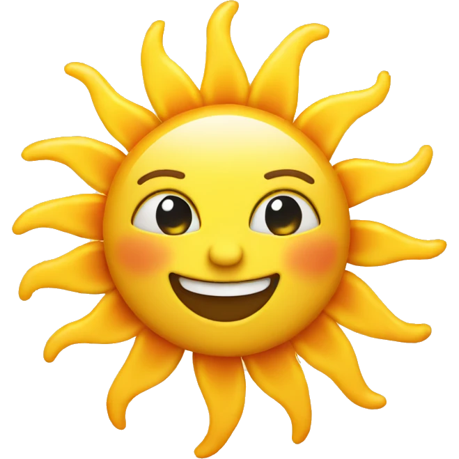 sun smiling emoji