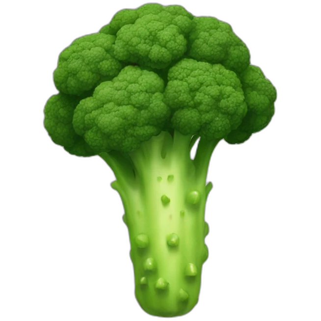 Broccoli with legs legs legs emoji