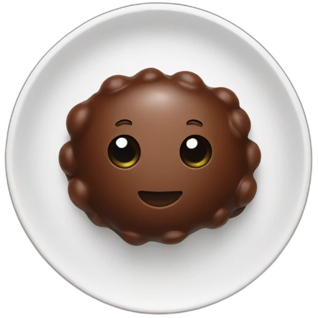 Chocolate chickpea emoji