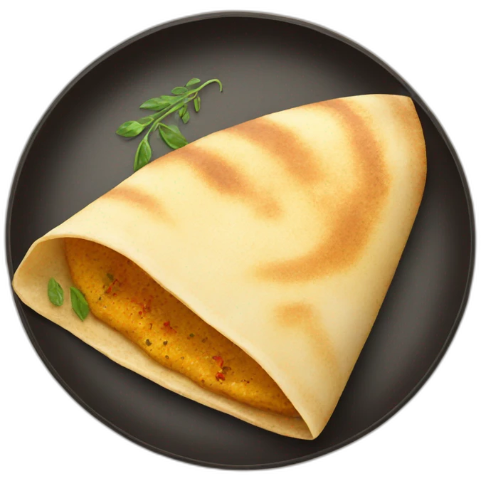 dosa south indian dish emoji