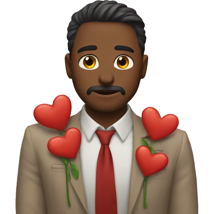 un enamorado llorando  emoji