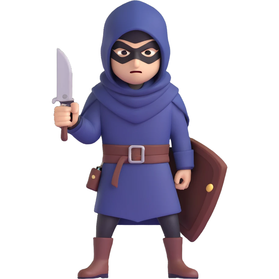 A thief character emoji