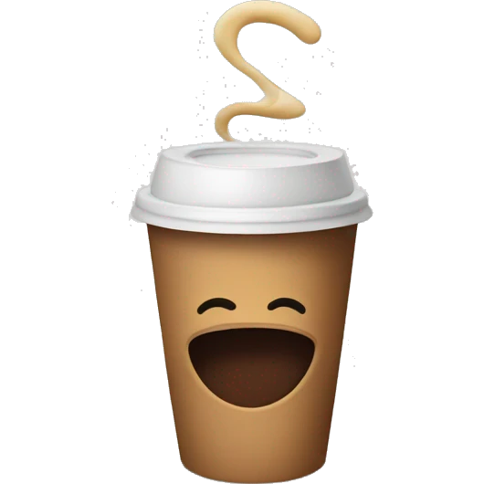 Disposable coffee cup emoji