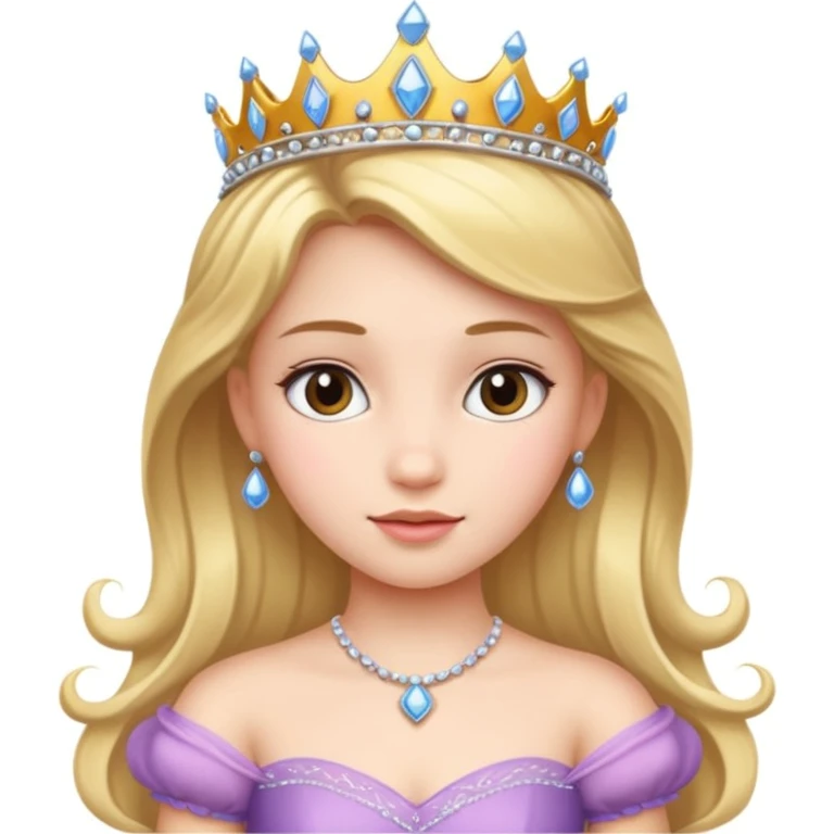 girls in a princess dress emoji