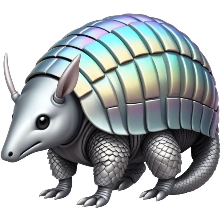 A symbiotic pair consisting of a metallic armadillo-like creature that generates magnetic fields and the colony of crystal formations growing on its back that amplify and direct these energies. emoji