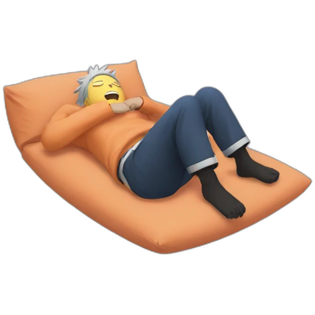 Naruto who sleeps and levitates emoji