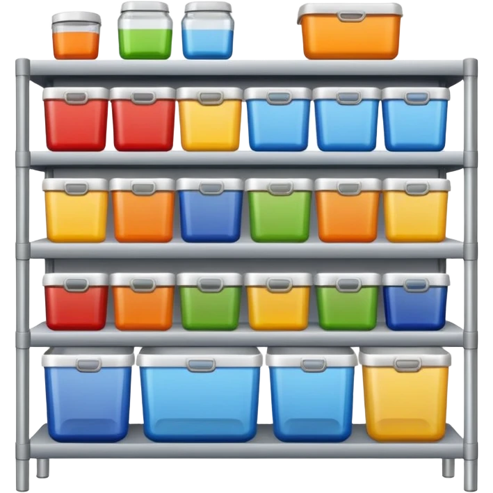 shelf organized household storage emoji