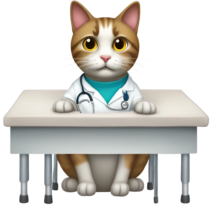Cat at the hospital  emoji