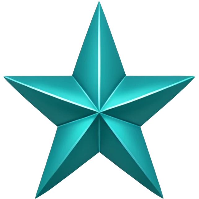 teal star emoji