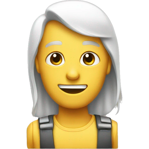 saying hello only head emoji
