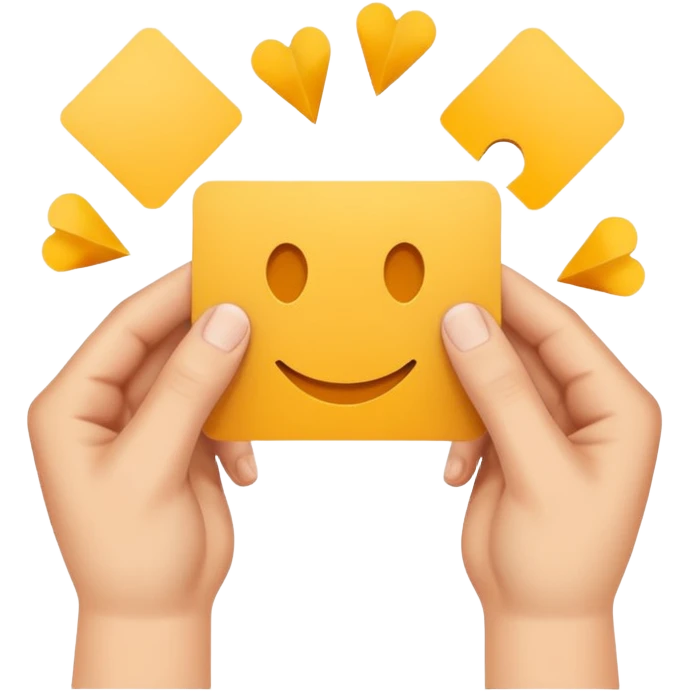 hands cutting out intracate shapes from card emoji