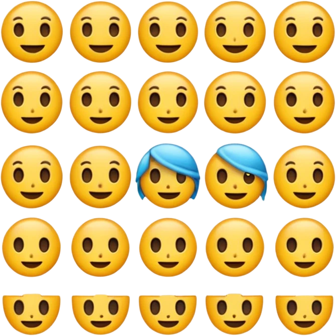 bold and clear T50 characters emoji for Slack, simple and readable, suitable for small size emoji
