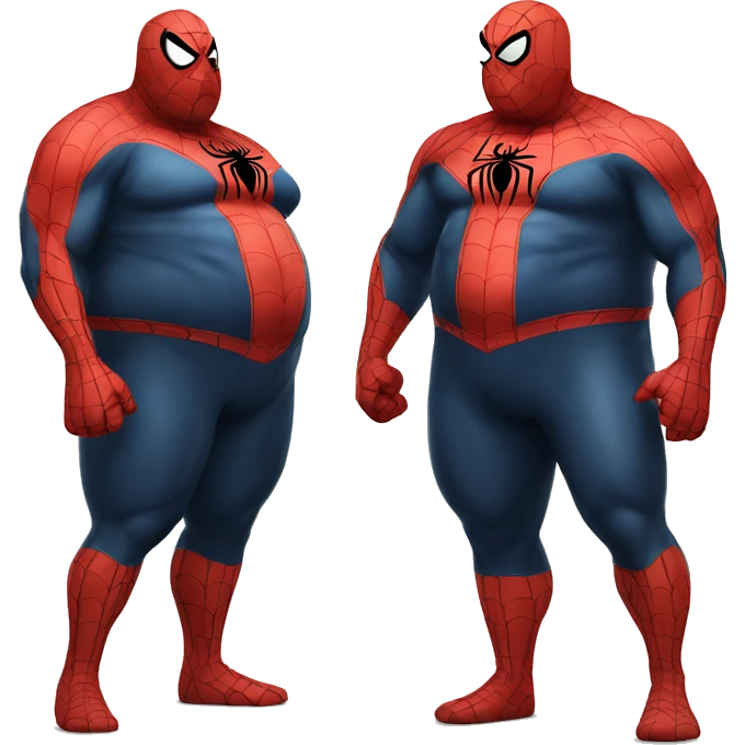 Fat fat fat spiderman emoji