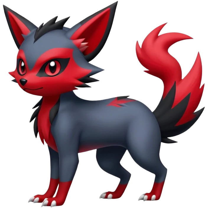 Zoroark-Zorua-Sneasel-hybrid (full body) emoji